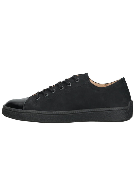Think! Halbschuhe Veloursleder Schwarz Kombi
