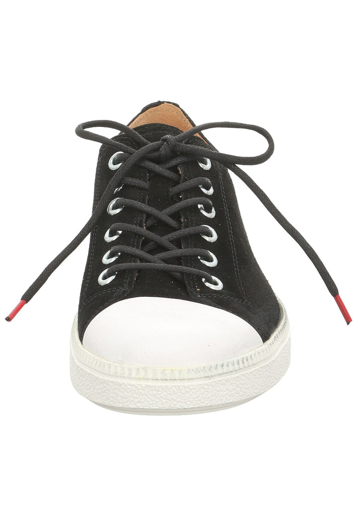 Think! Halbschuhe Veloursleder Schwarz/Weiß