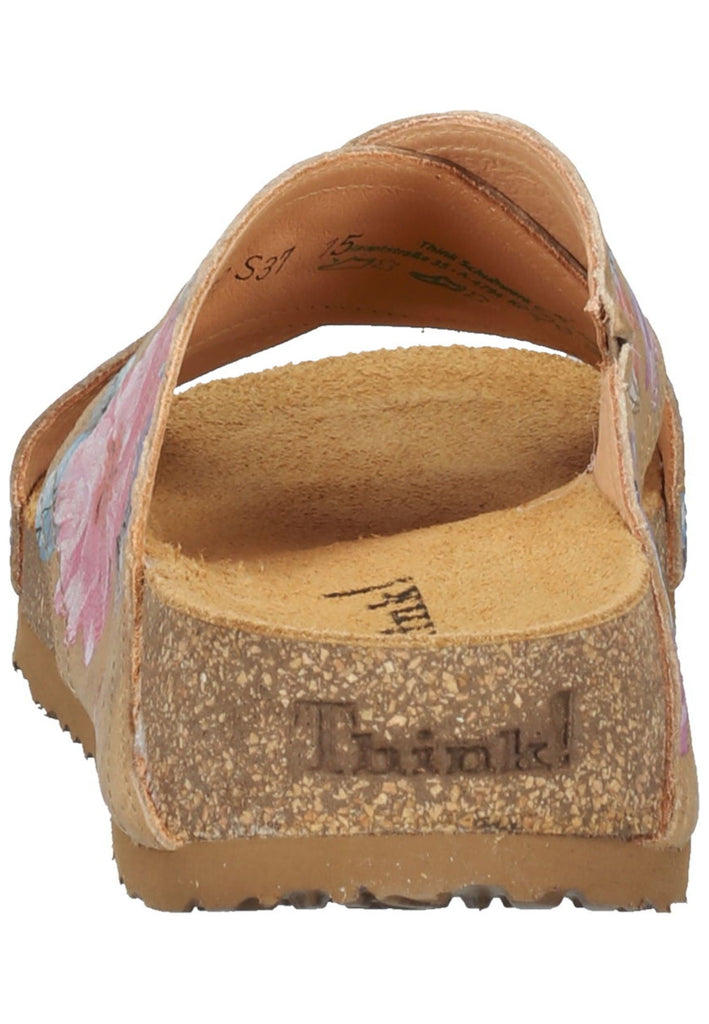 Think! Pantoletten Glattleder Beige
