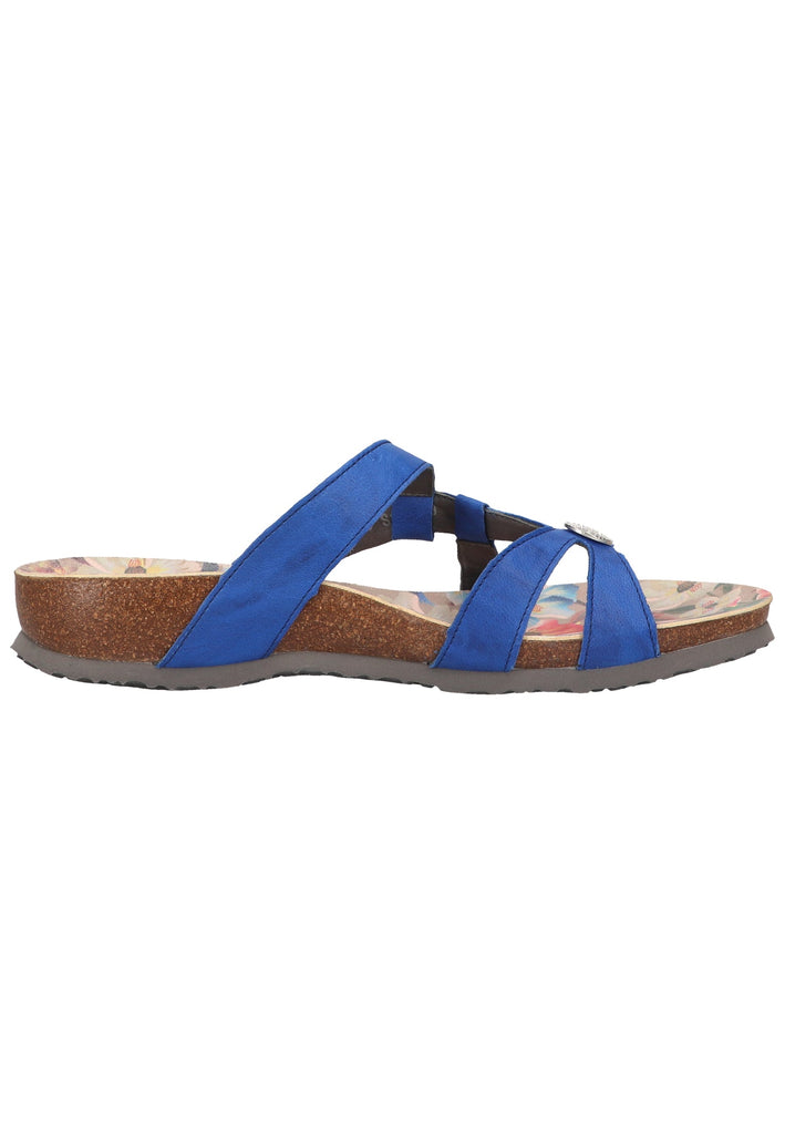 Think! Pantoletten Glattleder Blau