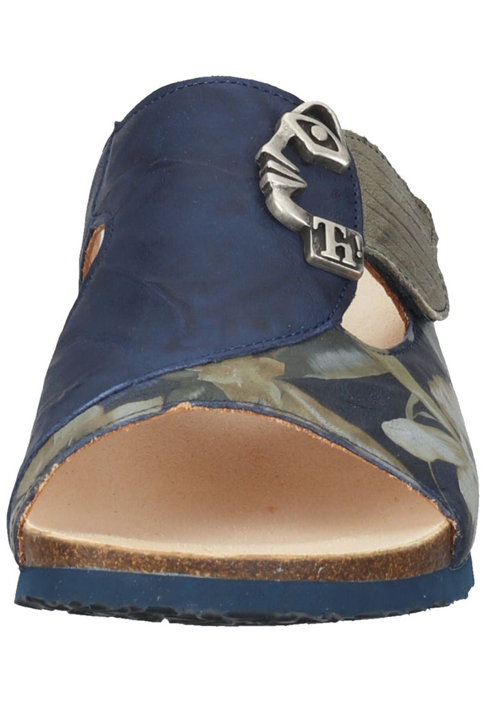 Think! Pantoletten Glattleder Braun