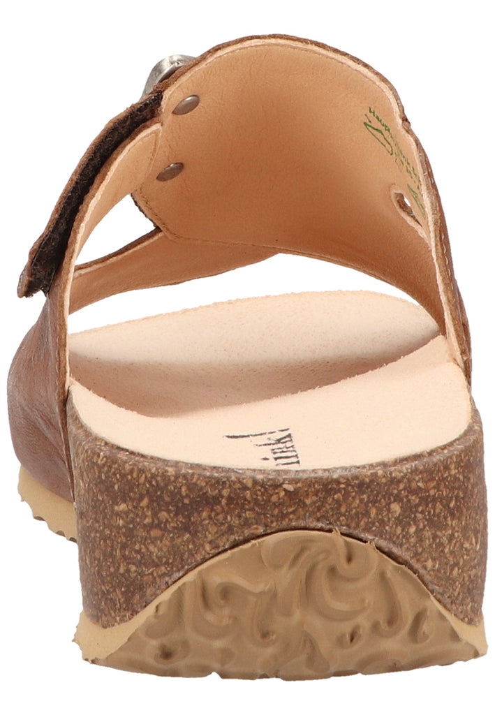 Think! Pantoletten Glattleder Braun