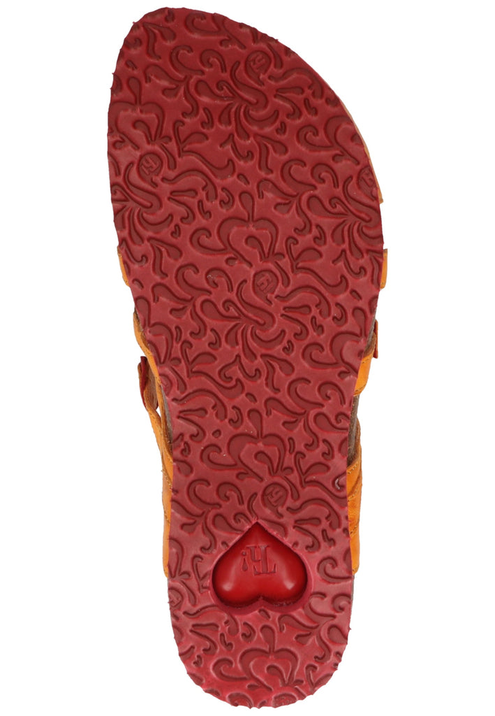 Think! Pantoletten Glattleder Gelb