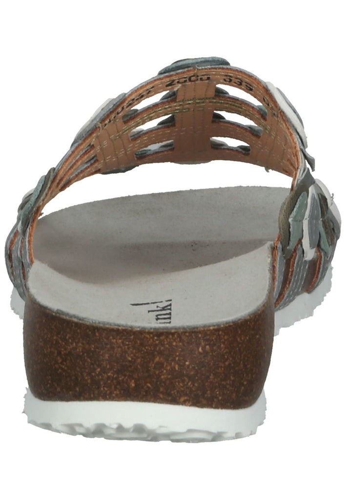 Think! Pantoletten Glattleder Grau