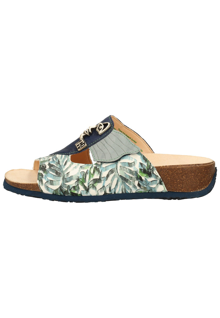 Think! Pantoletten Glattleder Jeans