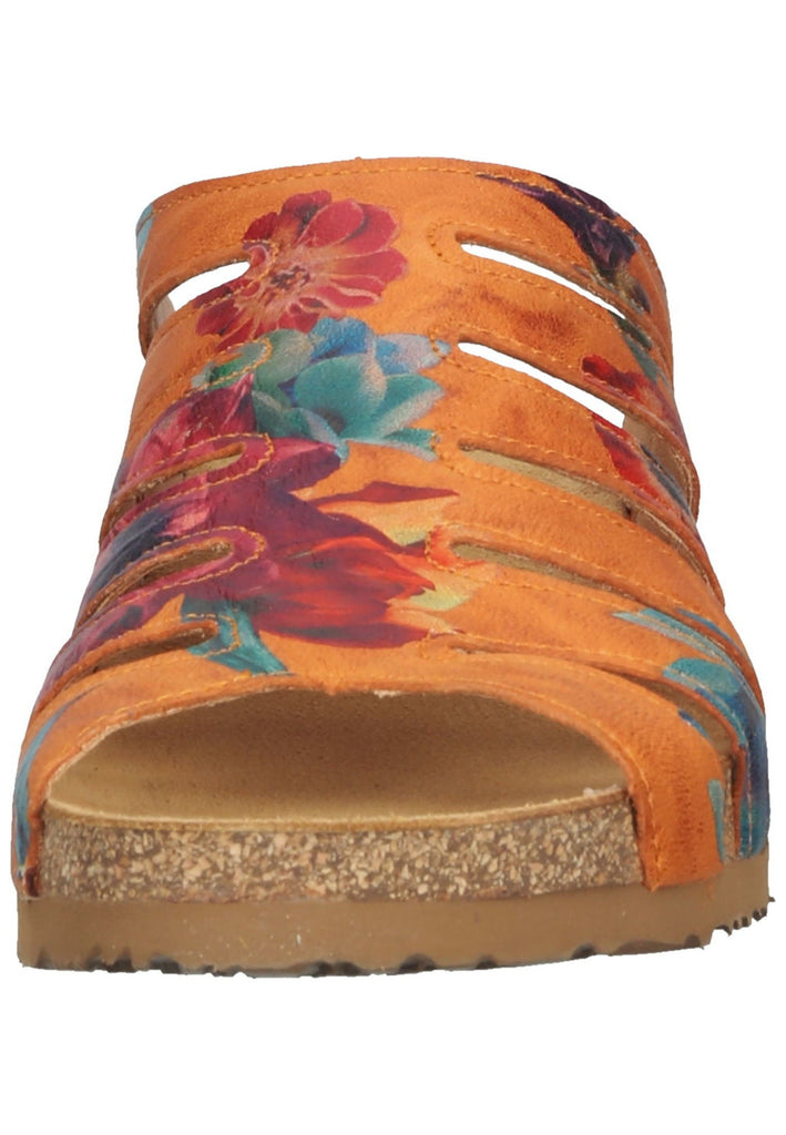 Think! Pantoletten Glattleder Orange