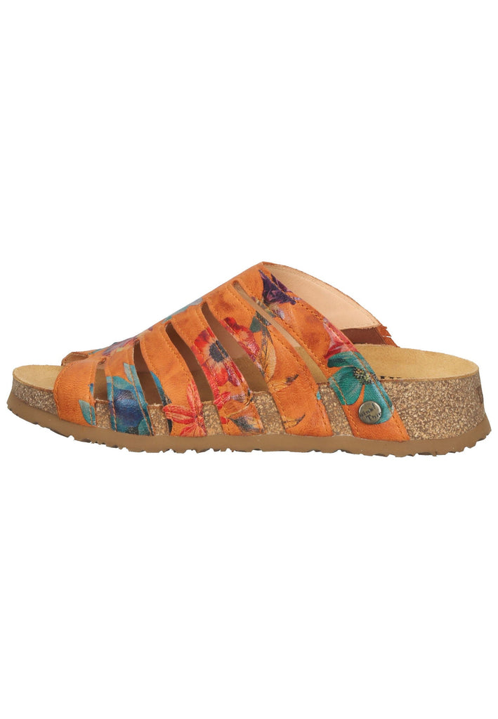 Think! Pantoletten Glattleder Orange