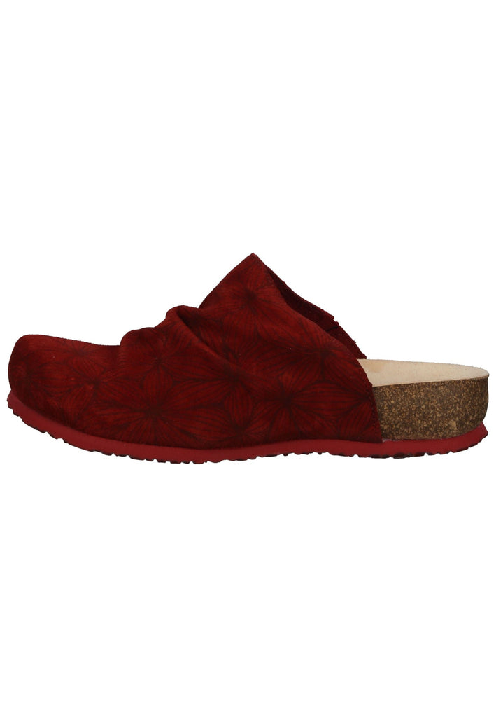 Pantoletten Think! Pantoletten Lammfell Rot