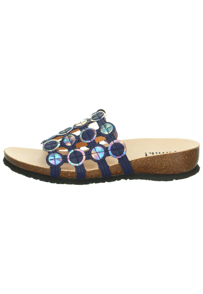 Pantoletten Think! Pantoletten Leder Blau/Multi