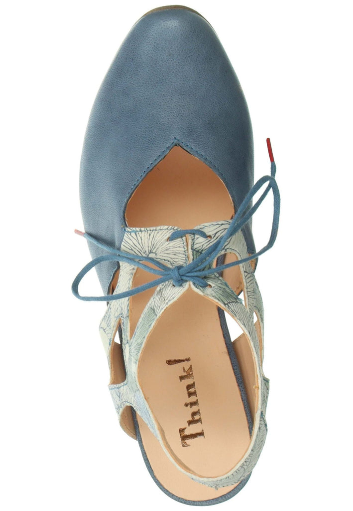 Think! Pumps Leder Denim