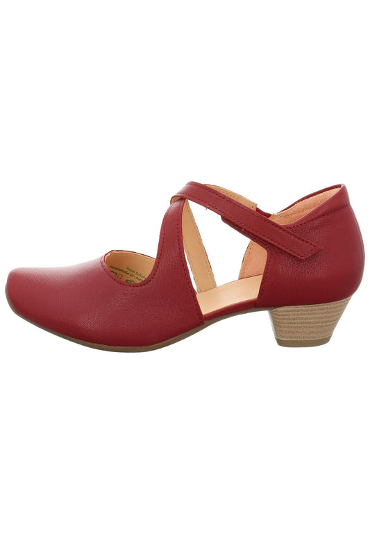 Think! Pumps Leder Rot Lack