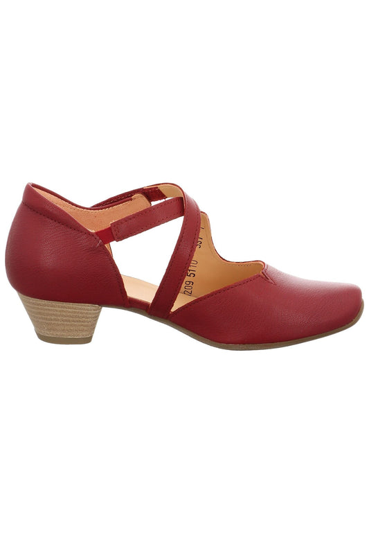Think! Pumps Leder Rot Lack