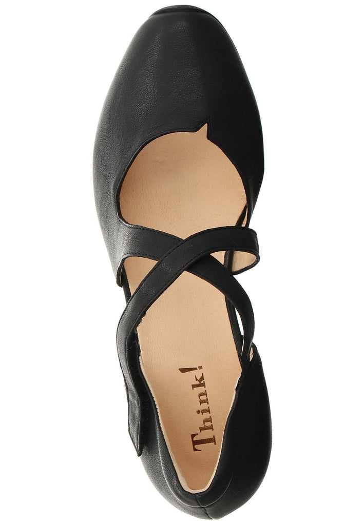Think! Pumps Leder Schwarz