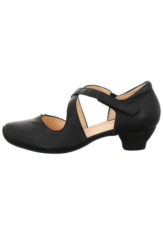 Think! Pumps Leder Schwarz