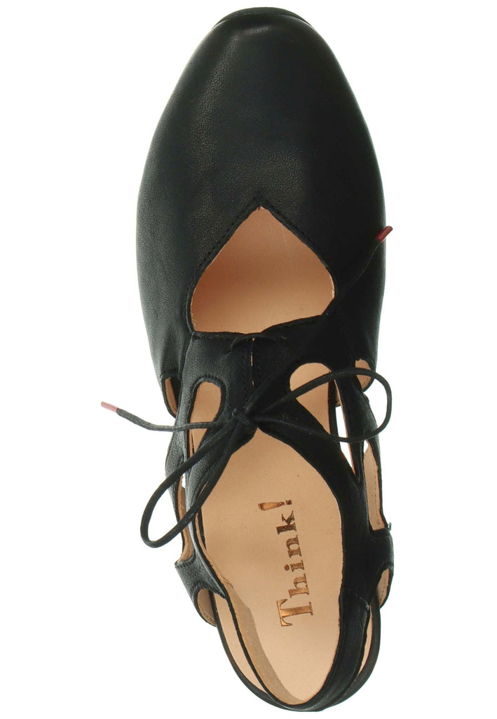 Think! Pumps Leder Schwarz