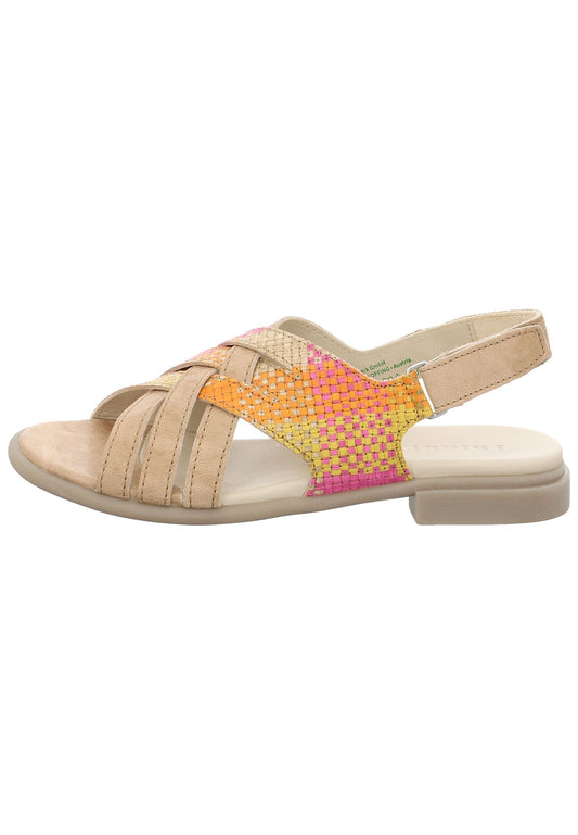 Think! Sandalen Leder Beige/Pink