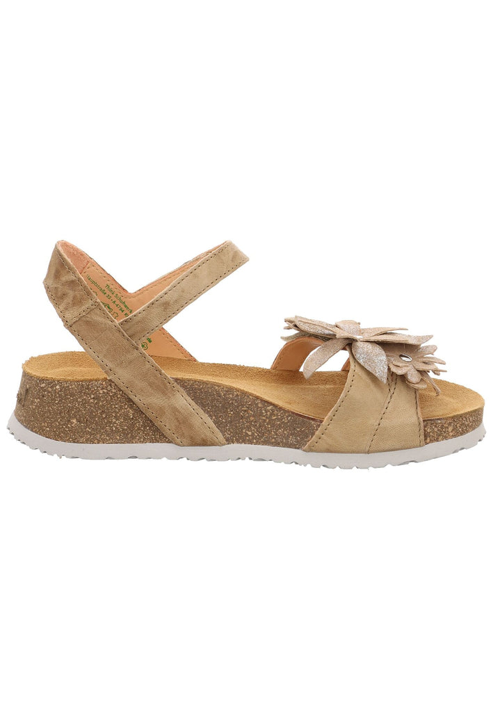 Think! Sandalen Leder Leinen