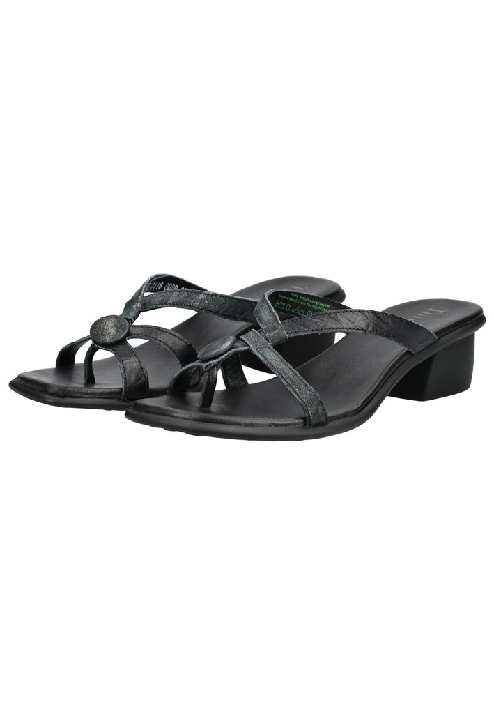 Think! Sandalen Leder Schwarz Kombi