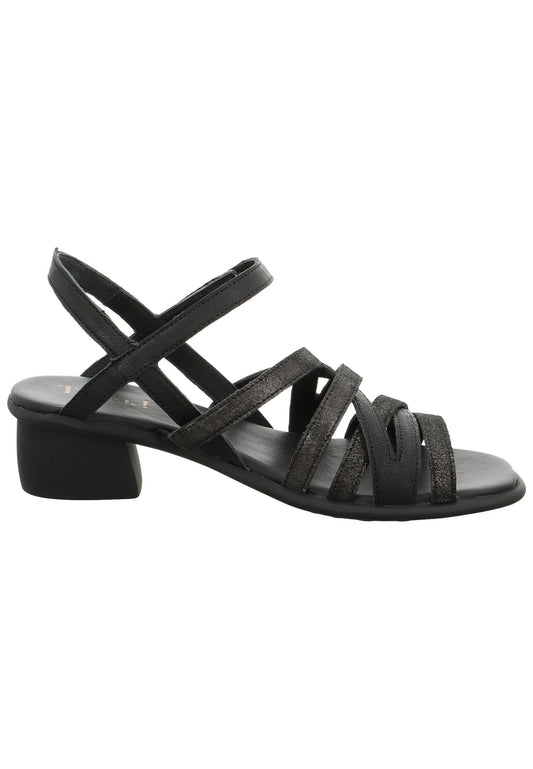 Think! Sandalen Leder Schwarz Kombi