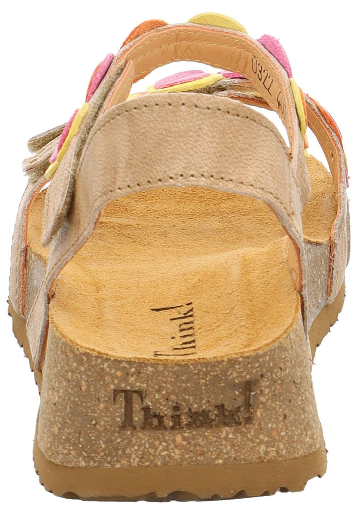 Think! Sandalen Nappaleder Leinen