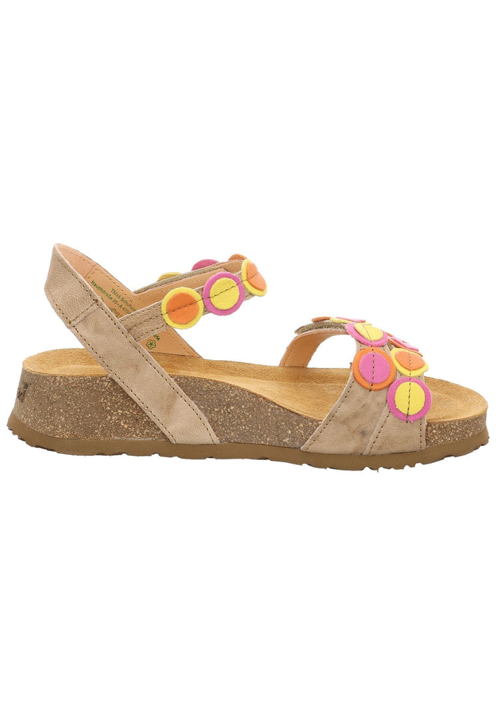 Think! Sandalen Nappaleder Leinen