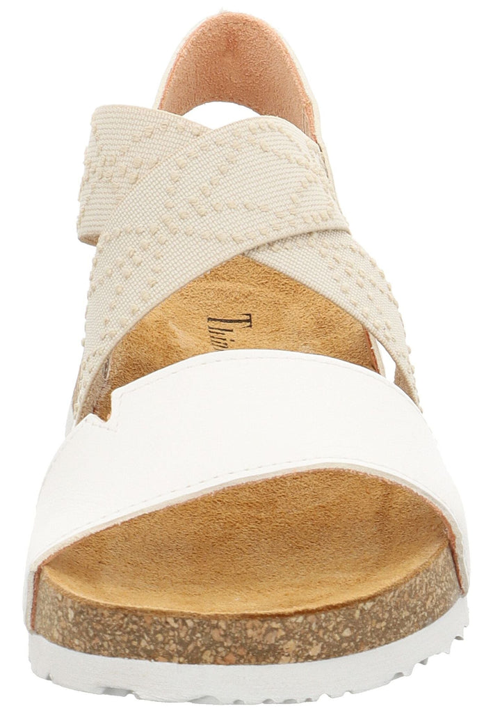 Think! Sandalen Nappaleder Weiß/Beige