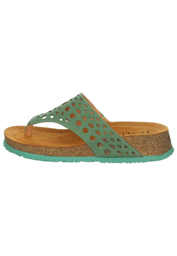 Sandalen Think! Zehensteg Leder Grün
