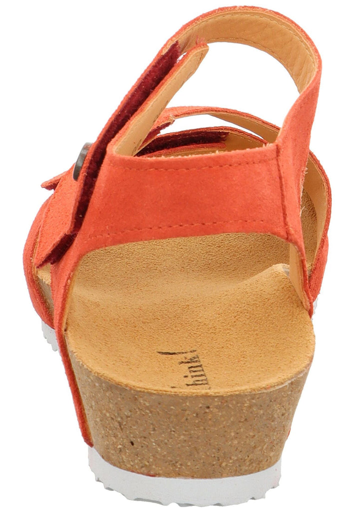 Think! Sandalen Veloursleder Scarlet