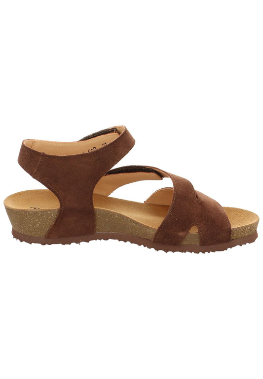 Think! Sandalen Veloursleder Schoko