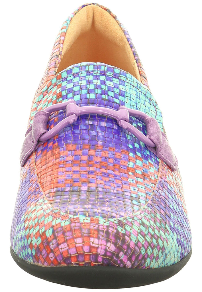 Think! Slipper Leder Blau/Multi