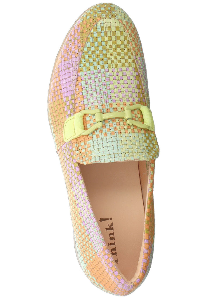 Think! Slipper Leder Grün/Kombi