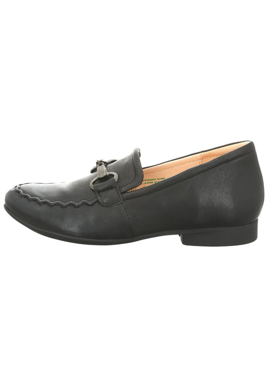 Think! Slipper Leder Schwarz
