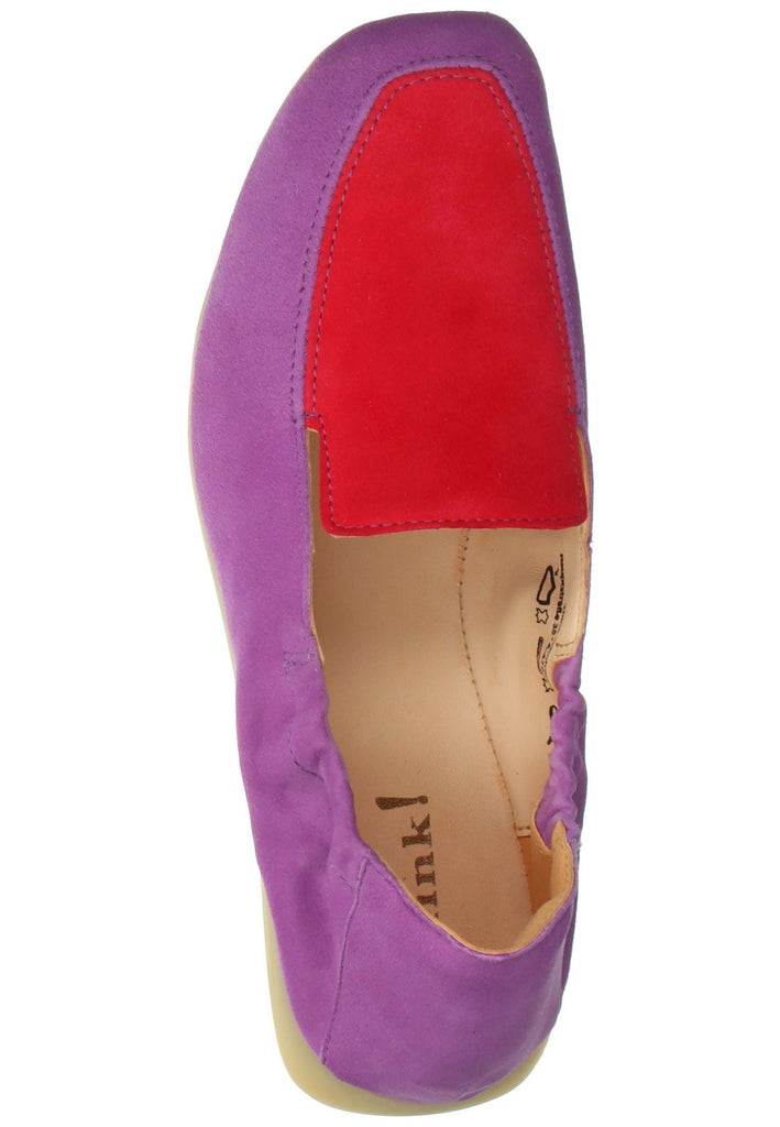 Think! Slipper Veloursleder Pink