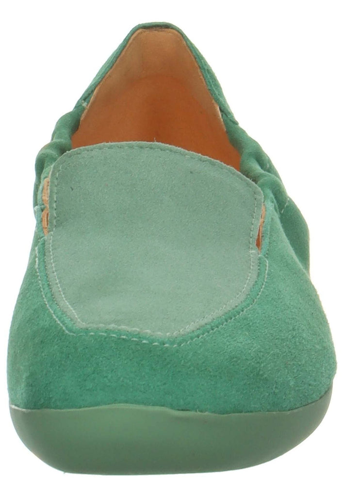 Think! Slipper Veloursleder Türkis