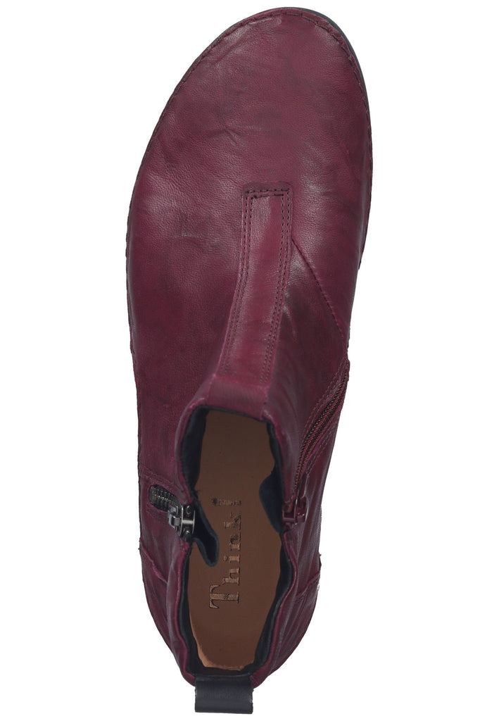 Think! Stiefelette Glattleder Magenta