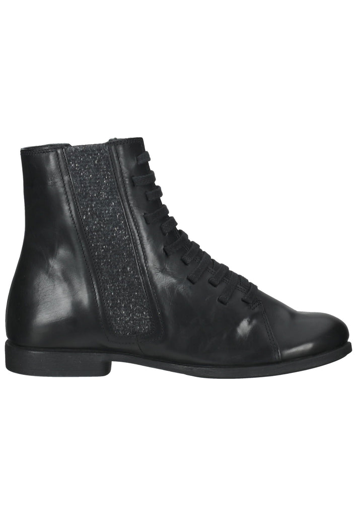 Think! Stiefelette Glattleder Schwarz