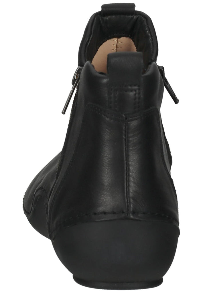 Think! Stiefelette Glattleder Schwarz Kombi