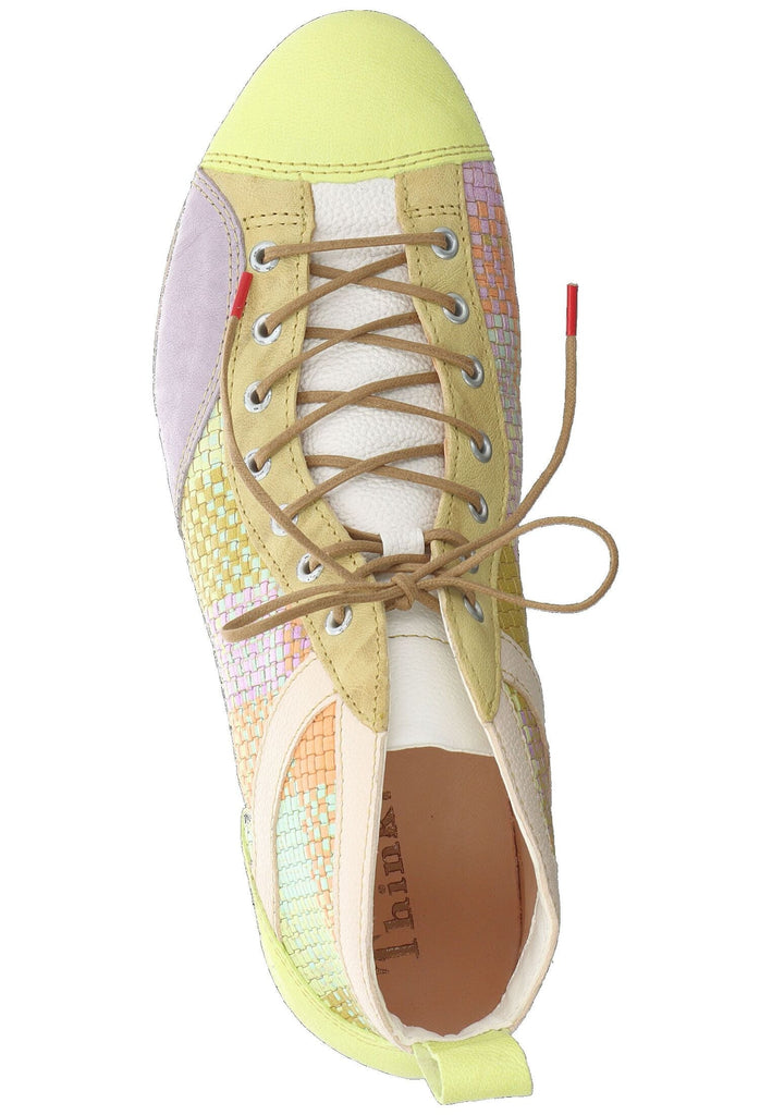 Think! Stiefelette Leder Grün/Kombi