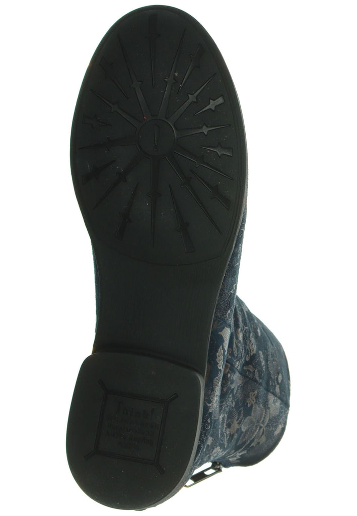 Think! Stiefelette Leder Marine