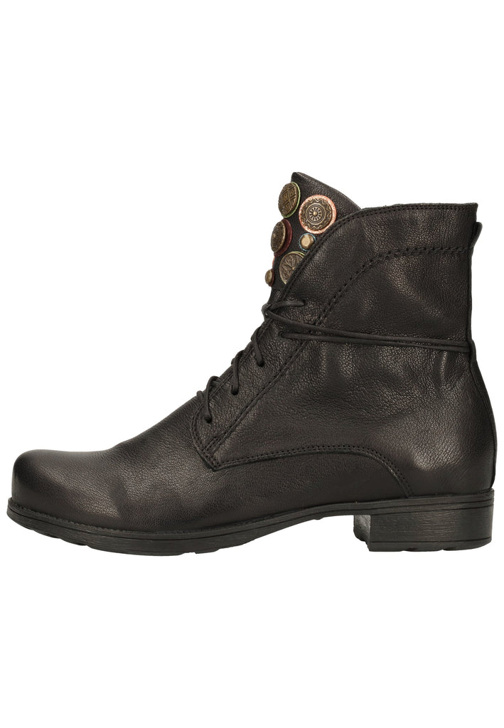 Think! Stiefelette Leder Schwarz