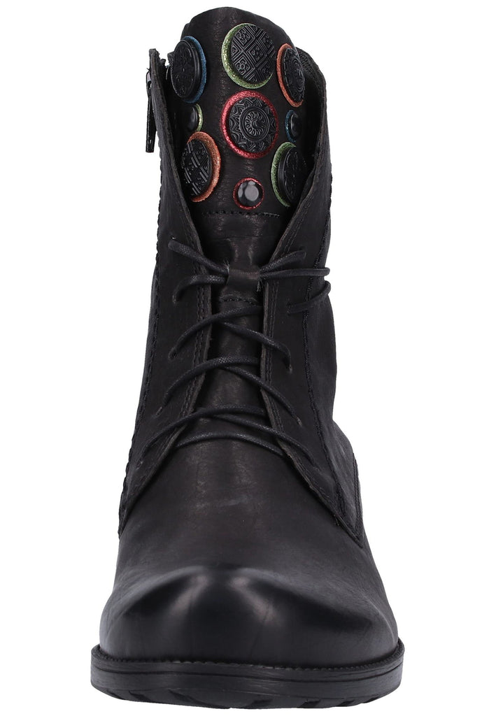 Think! Stiefelette Leder Schwarz