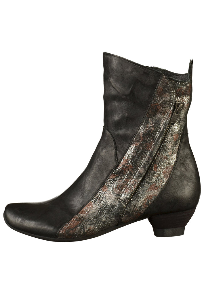 Think! Stiefelette Leder Schwarz