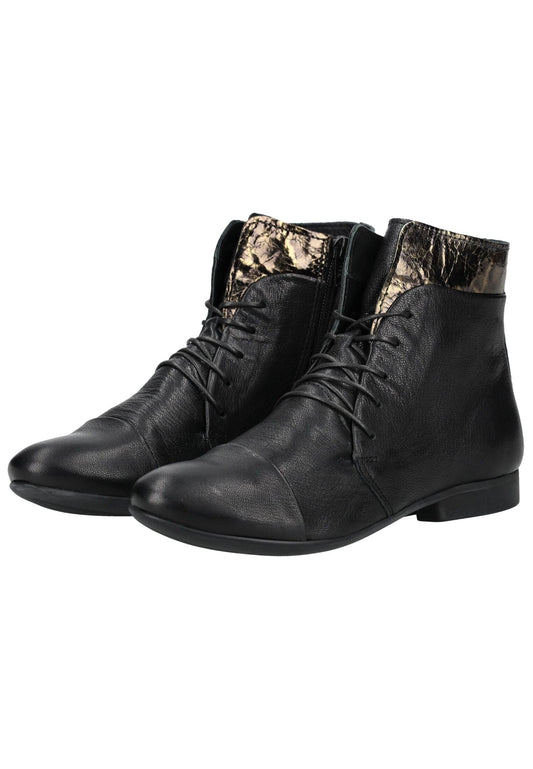 Think! Stiefelette Leder Schwarz