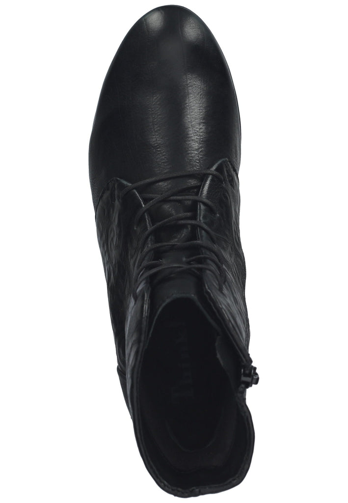 Think! Stiefelette Leder Schwarz Kombi