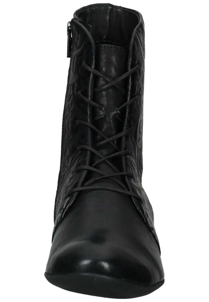 Think! Stiefelette Leder Schwarz Kombi