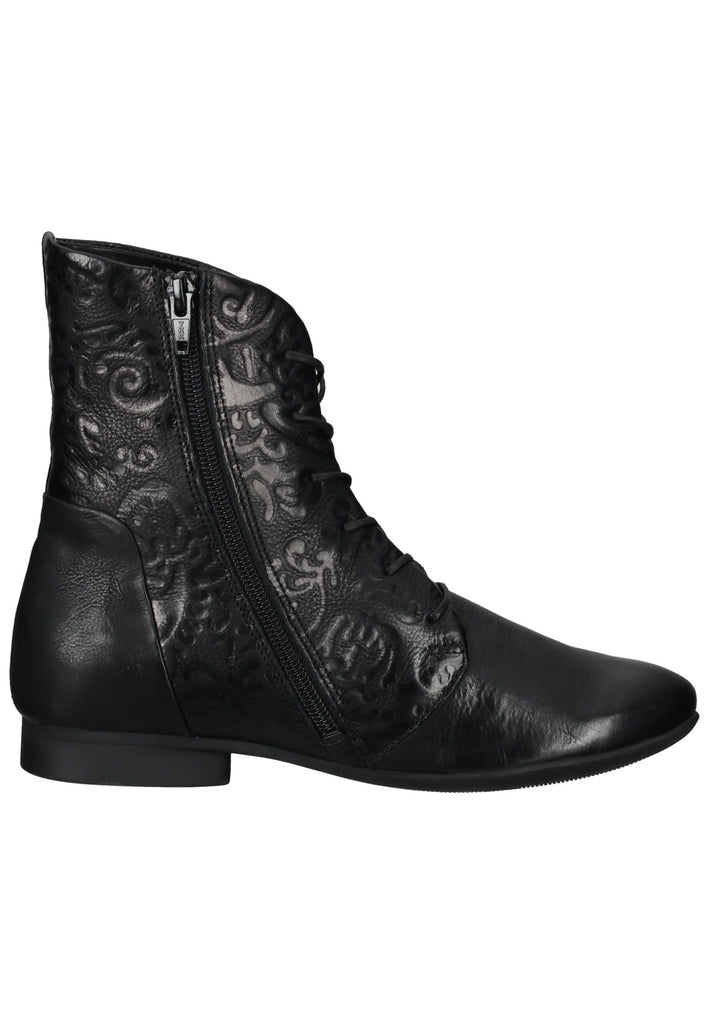 Think! Stiefelette Leder Schwarz Kombi