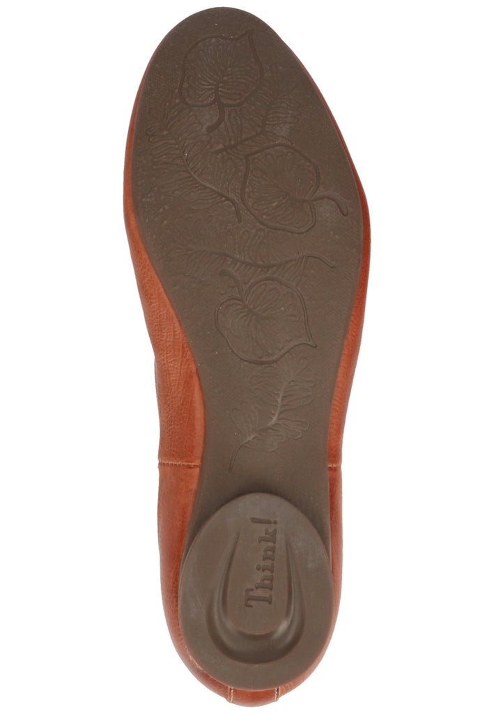 Think! Stiefelette Leder/Textil Cognac