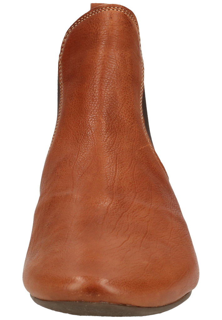 Think! Stiefelette Leder/Textil Cognac