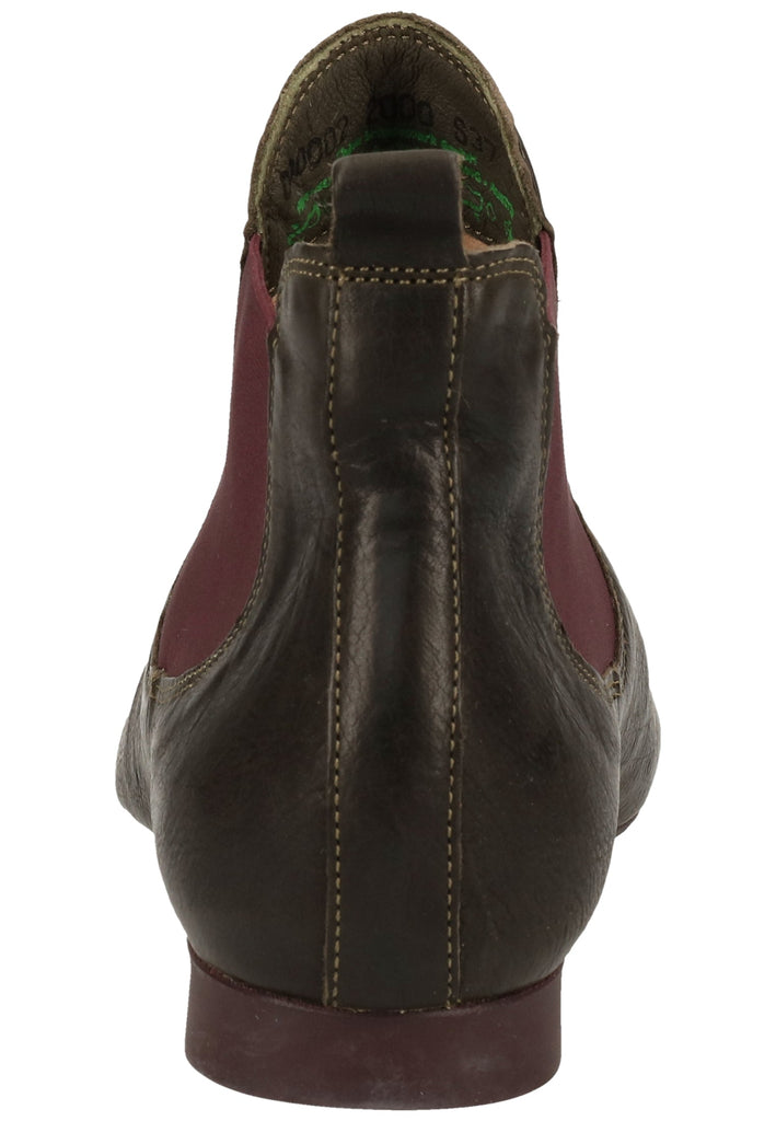 Think! Stiefelette Leder/Textil Dunkelgrün