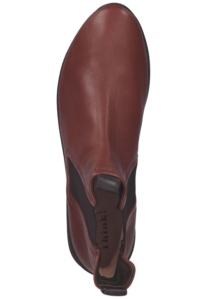 Think! Stiefelette Leder/Textil Kastanie
